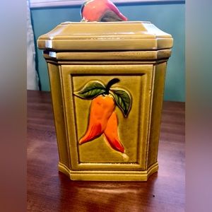 Vintage Glass Cookie Jar